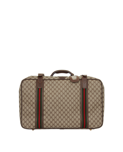 Vintage GG Web Large Suitcase, front view